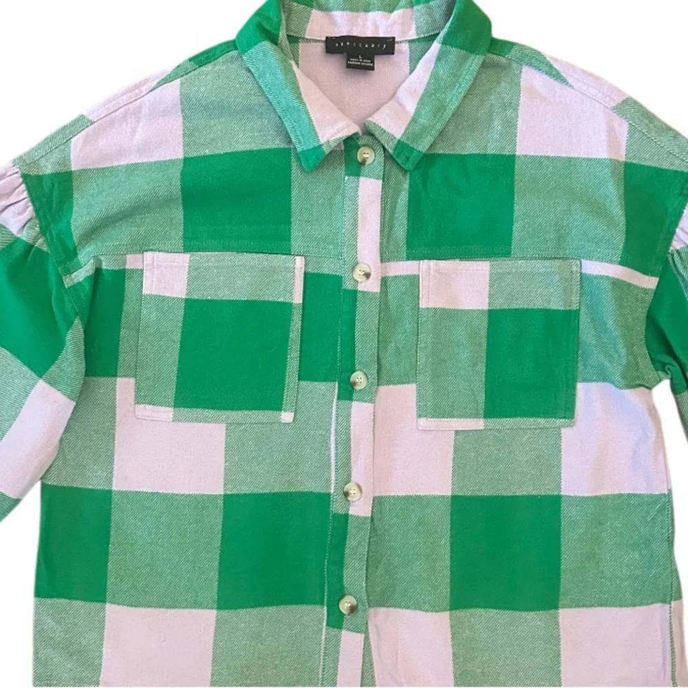 Anthropologie Sanctuary Pocket Top Shirt Plaid
Long Sleeve Shirt, Size L - Picture 5 of 15